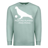 Seafoam Best Pigeons Playing Ping Pong Music Premium Sweatshirt - artisFamous