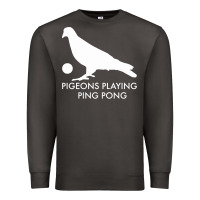 Smoke Best Pigeons Playing Ping Pong Music Premium Sweatshirt - artisFamous