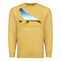 Antique Gold Best Pigeons Playing Ping Pong Music Premium Sweatshirt - artisFamous