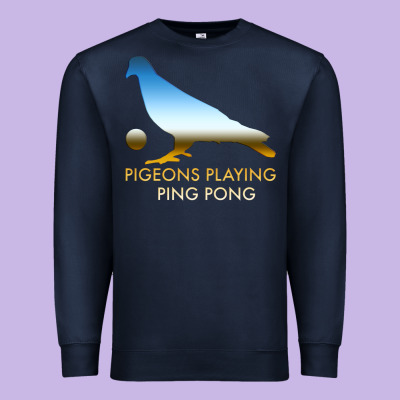 Best Pigeons Playing Ping Pong Music Premium Sweatshirt Designed By Artisfamous
