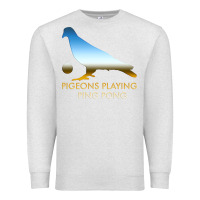Oatmeal Heather Best Pigeons Playing Ping Pong Music Premium Sweatshirt - artisFamous