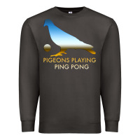 Smoke Best Pigeons Playing Ping Pong Music Premium Sweatshirt - artisFamous