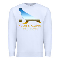 White Best Pigeons Playing Ping Pong Music Premium Sweatshirt - artisFamous
