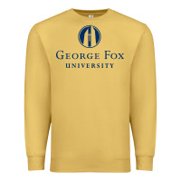 Antique Gold George Fox College Design Premium Sweatshirt - artisFamous