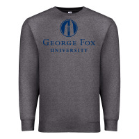 Charcoal Heather George Fox College Design Premium Sweatshirt - artisFamous