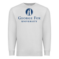 Dove Grey George Fox College Design Premium Sweatshirt - artisFamous