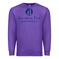 Purple George Fox College Design Premium Sweatshirt - artisFamous