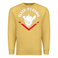 Antique Gold black pyramid Premium Sweatshirt - artisFamous