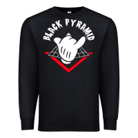 Black black pyramid Premium Sweatshirt - artisFamous