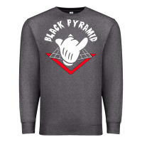 Charcoal Heather black pyramid Premium Sweatshirt - artisFamous