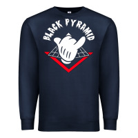 Navy black pyramid Premium Sweatshirt - artisFamous