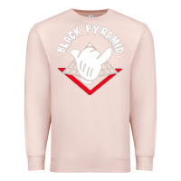 Pale Pink black pyramid Premium Sweatshirt - artisFamous