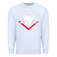 White black pyramid Premium Sweatshirt - artisFamous