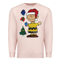 Pale Pink charlie brown christmas gifts Premium Sweatshirt - artisFamous