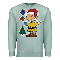 Seafoam charlie brown christmas gifts Premium Sweatshirt - artisFamous