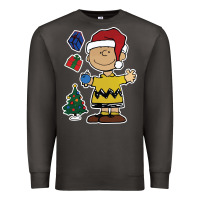 Smoke charlie brown christmas gifts Premium Sweatshirt - artisFamous