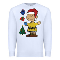 White charlie brown christmas gifts Premium Sweatshirt - artisFamous