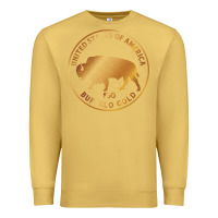 Antique Gold Buffalo Gold Native American - Bison Premium Sweatshirt - artisFamous