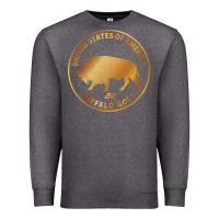 Charcoal Heather Buffalo Gold Native American - Bison Premium Sweatshirt - artisFamous