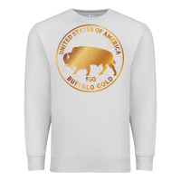 Dove Grey Buffalo Gold Native American - Bison Premium Sweatshirt - artisFamous