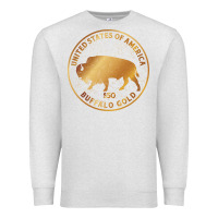 Oatmeal Heather Buffalo Gold Native American - Bison Premium Sweatshirt - artisFamous