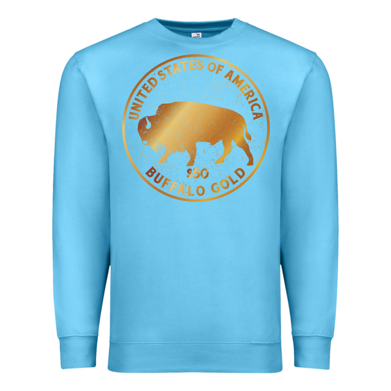 Buffalo Gold Native American - Bison Premium Sweatshirt by artisFamous | Teevron