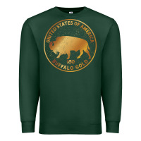 Sports Green Buffalo Gold Native American - Bison Premium Sweatshirt - artisFamous