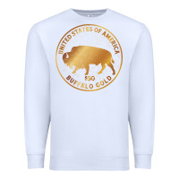 White Buffalo Gold Native American - Bison Premium Sweatshirt - artisFamous