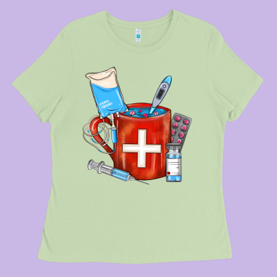 Nurse Coffee Mug Ladies Tee Designed By Fadigitalartstudio