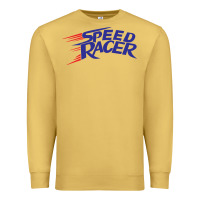 Antique Gold blue speed racer 80s   speed racer Premium Sweatshirt - artisFamous