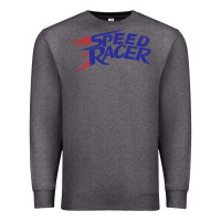 Charcoal Heather blue speed racer 80s   speed racer Premium Sweatshirt - artisFamous