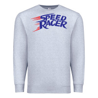 Heather Grey blue speed racer 80s   speed racer Premium Sweatshirt - artisFamous