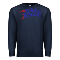Navy blue speed racer 80s   speed racer Premium Sweatshirt - artisFamous