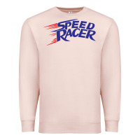 Pale Pink blue speed racer 80s   speed racer Premium Sweatshirt - artisFamous