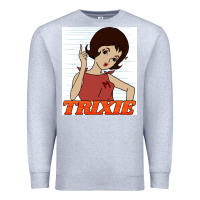 Heather Grey go trixie go!   speed racer Premium Sweatshirt - artisFamous