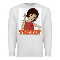Oatmeal Heather go trixie go!   speed racer Premium Sweatshirt - artisFamous