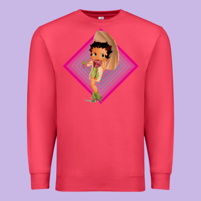 Betty Boop Premium Sweatshirt Designed By Artisfamous