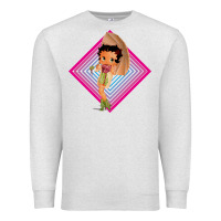 Oatmeal Heather betty boop Premium Sweatshirt - artisFamous
