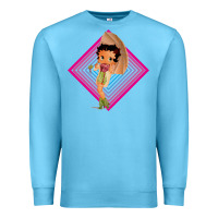 Ocean Blue betty boop Premium Sweatshirt - artisFamous