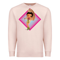 Pale Pink betty boop Premium Sweatshirt - artisFamous