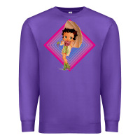Purple betty boop Premium Sweatshirt - artisFamous