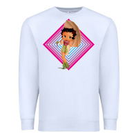 White betty boop Premium Sweatshirt - artisFamous