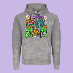 I'm The Cool Mom Vintage Hoodie Designed By Cowhidedigitalart
