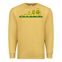 Antique Gold evolution of lego Premium Sweatshirt - artisFamous