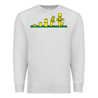 Dove Grey evolution of lego Premium Sweatshirt - artisFamous