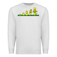 Oatmeal Heather evolution of lego Premium Sweatshirt - artisFamous