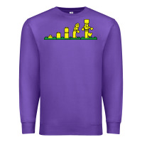 Purple evolution of lego Premium Sweatshirt - artisFamous