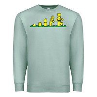 Seafoam evolution of lego Premium Sweatshirt - artisFamous