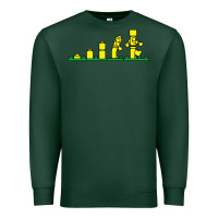 Sports Green evolution of lego Premium Sweatshirt - artisFamous