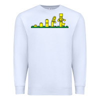 White evolution of lego Premium Sweatshirt - artisFamous